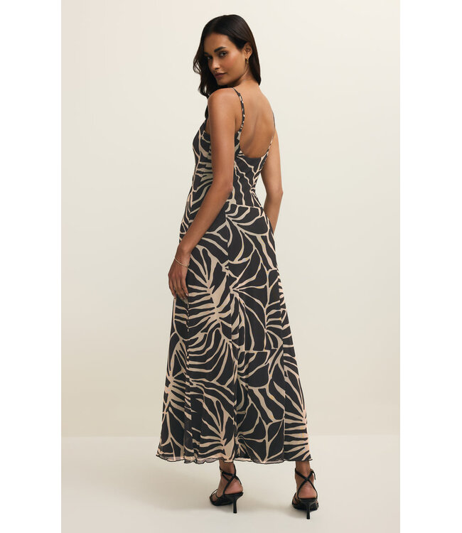 Z SUPPLY CHARISMA TOVA PALM MIDI DRESS