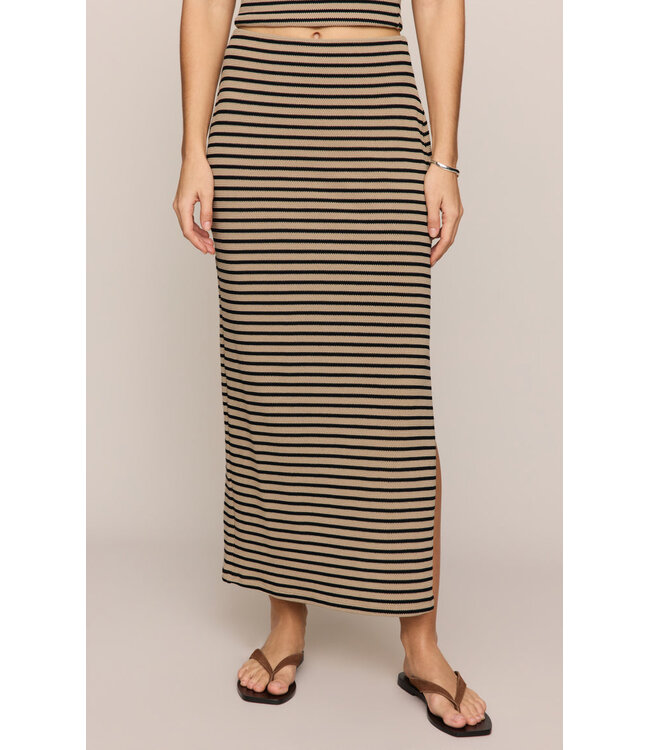 Z SUPPLY AINSLIE STRIPE MIDI SKIRT