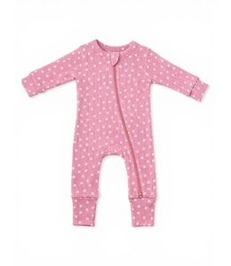 SIIX COLLECTION ORGANIC POINTELLE 2 WAY ZIP ROMPER