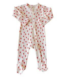 SIIX COLLECTION ORGANIC POINTELLE 2 WAY ZIP FOOTIE