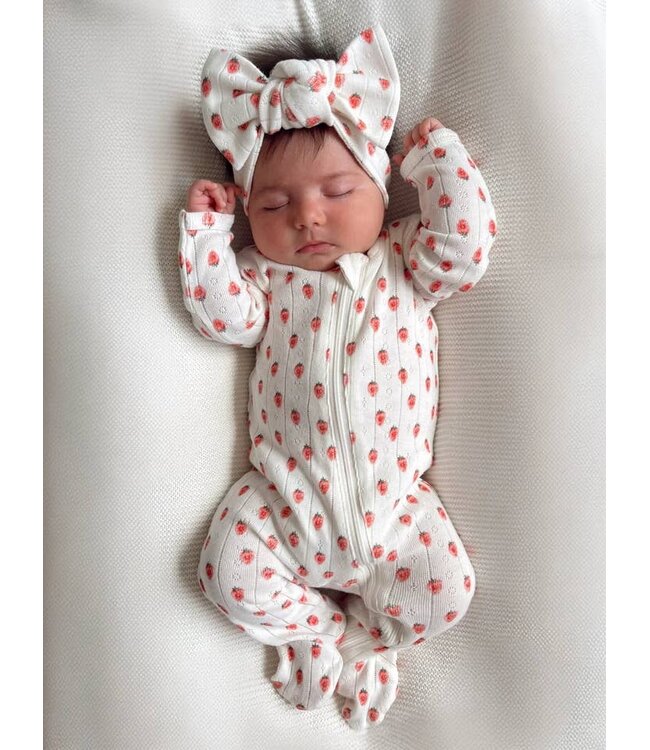 SIIX COLLECTION ORGANIC POINTELLE 2 WAY ZIP FOOTIE