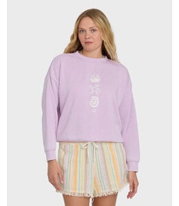 Billabong Echo Crew Burnout Crewneck Sweatshirt Sweet Lilac