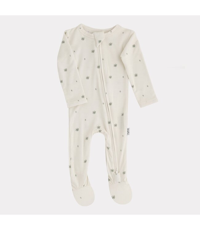 PIP + PHEE FOOTED SLEEPER GRASS