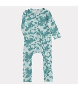 PIP + PHEE Footless Sleeper Teal Tie Dye