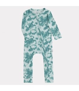 PIP + PHEE FOOTLESS SLEEPER TEAL TIEDIE