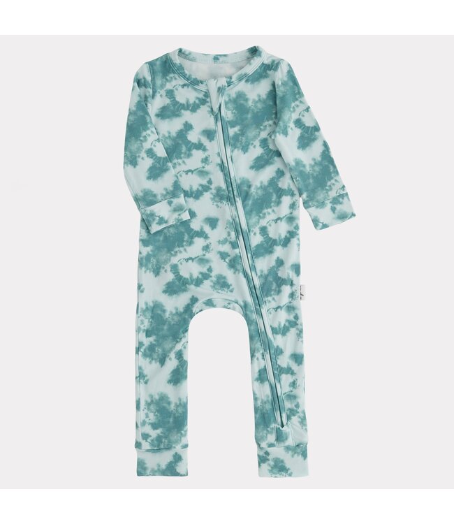 PIP + PHEE FOOTLESS SLEEPER TEAL TIEDIE