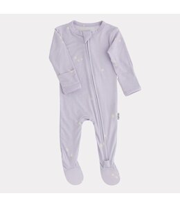 PIP + PHEE Footed Sleeper Lavender Floral Bamboo