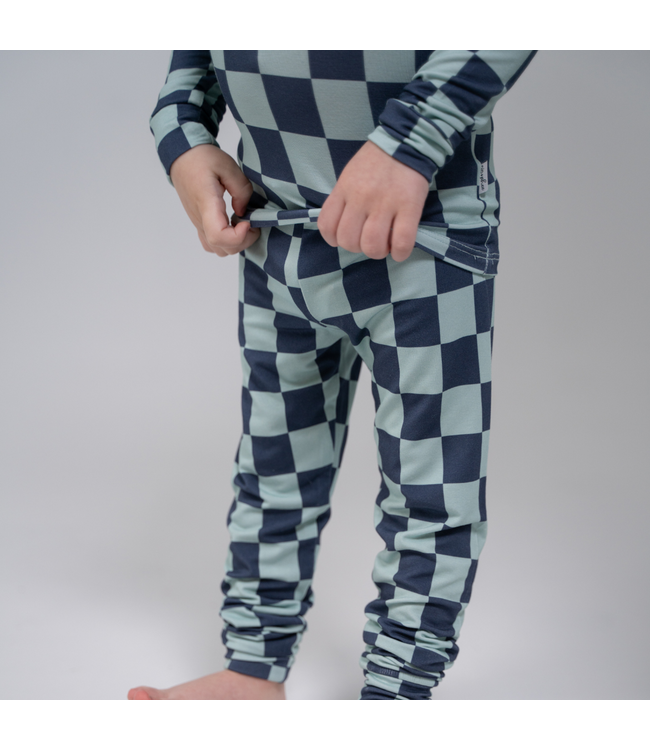 PIP + PHEE 2 PIECE SET BLUE CHECK