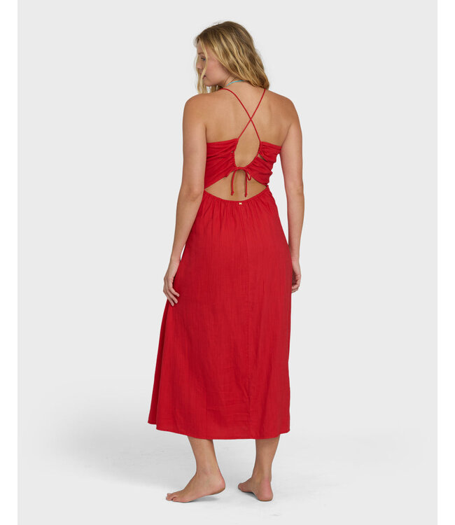 Billabong Take It Back Maxi Dress Red
