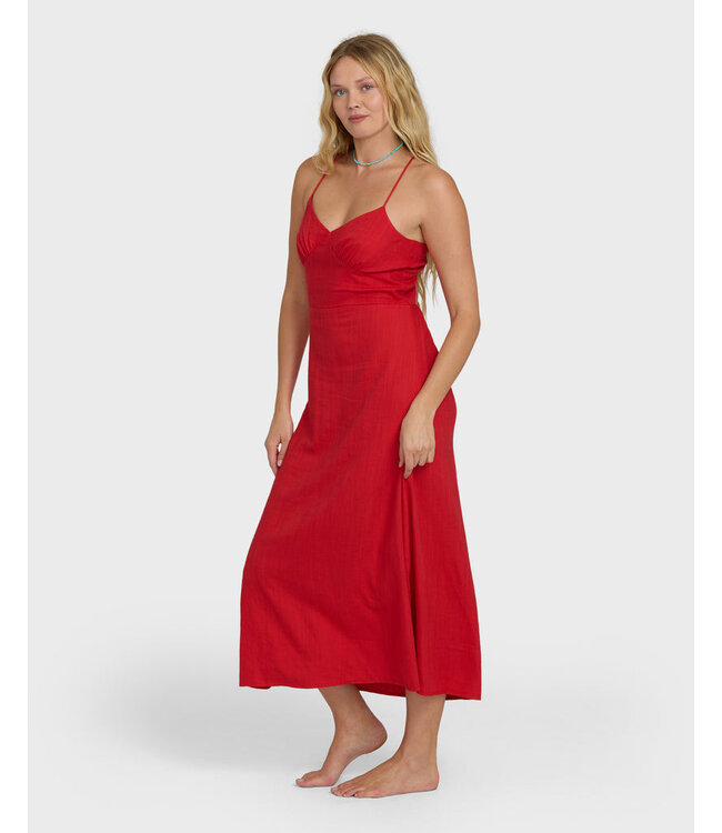 Billabong Take It Back Maxi Dress Red