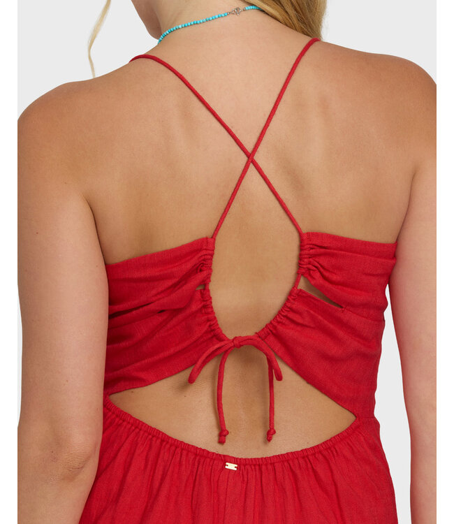 Billabong Take It Back Maxi Dress Red