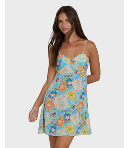 Billabong Last Sunset Mini Dress Blue