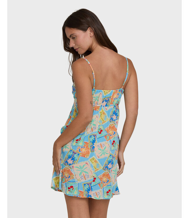 Billabong Last Sunset Mini Dress Blue