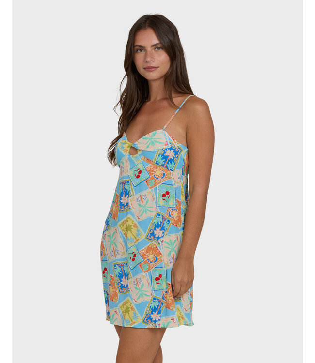 Billabong Last Sunset Mini Dress Blue