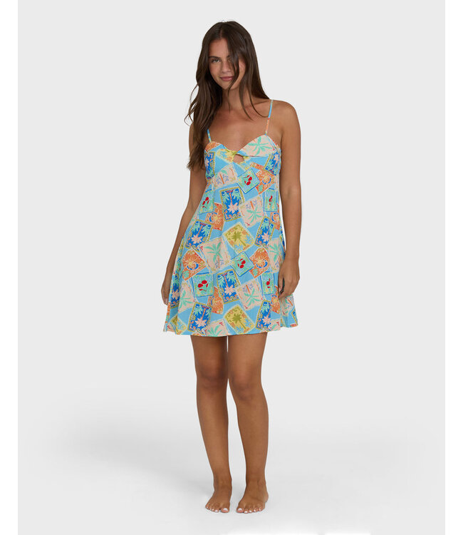 Billabong Last Sunset Mini Dress Blue