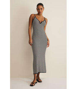 Z SUPPLY Majestic Striped Midi Dress Black