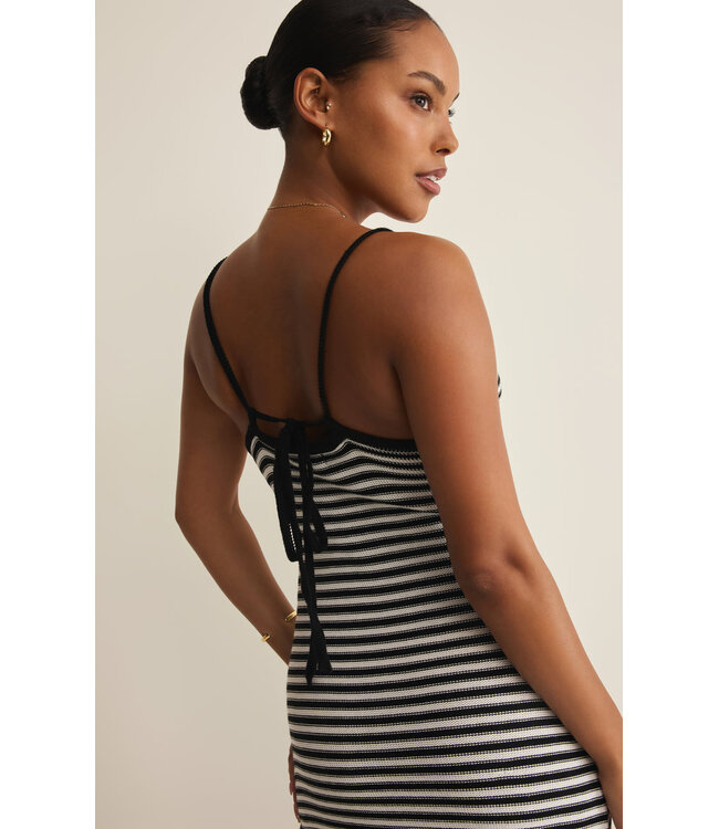 Z SUPPLY Majestic Striped Midi Dress Black