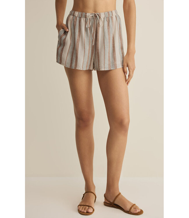 Z SUPPLY The Perfect Striped Short Grey