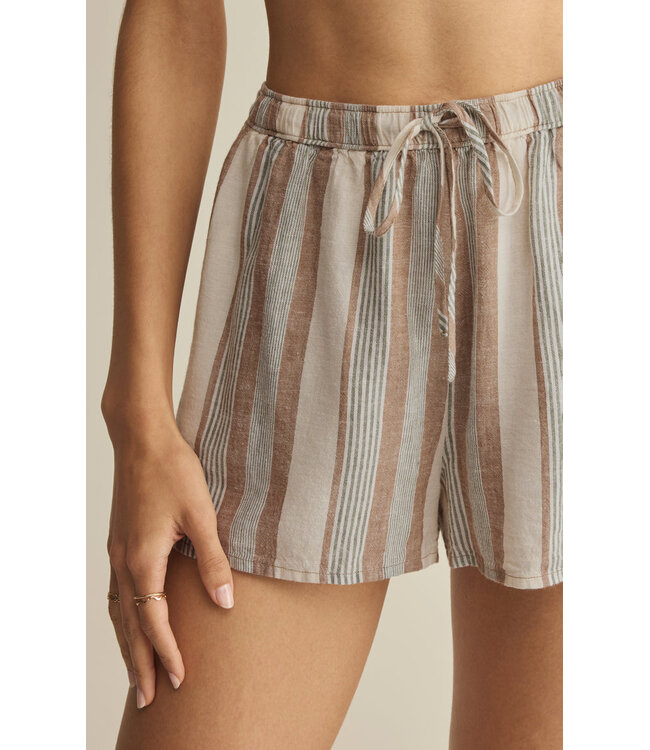 Z SUPPLY The Perfect Striped Short Grey