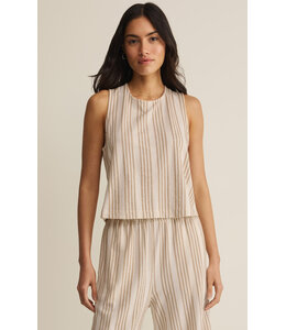 Z SUPPLY Sloane Knit Striped Top Cream