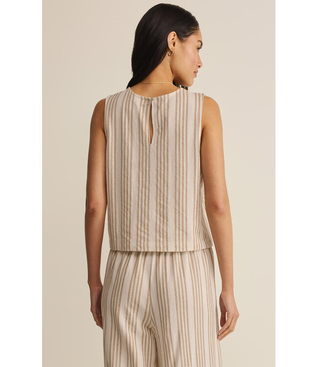 Z SUPPLY Sloane Knit Striped Top Cream