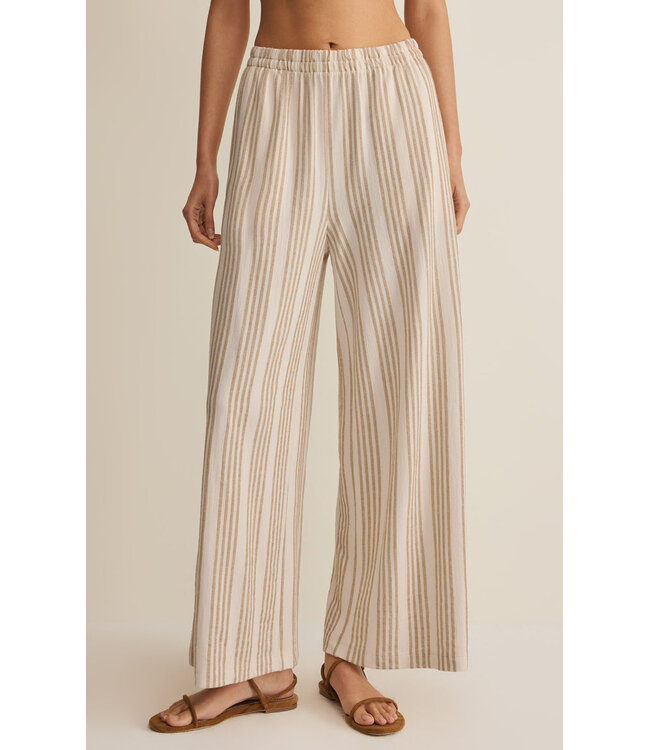 Z SUPPLY Scout Knit Striped Pant Cream