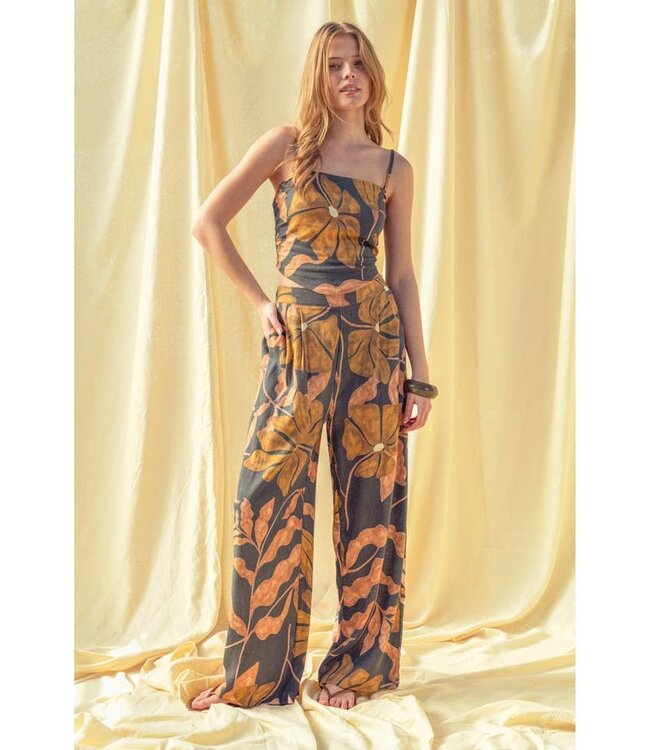 MIOU MUSE Flora Linen Pant Grey