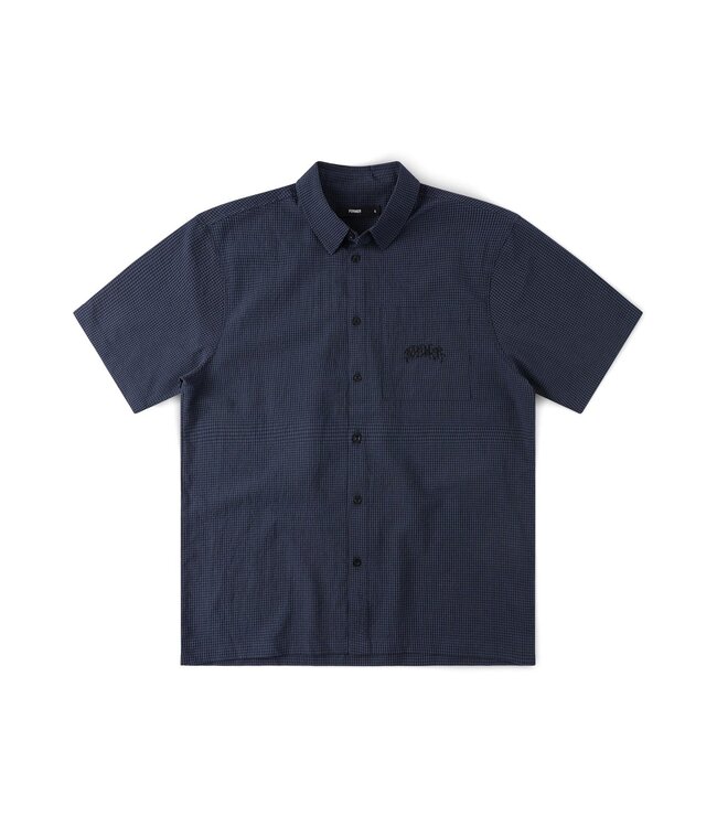 FORMER Vivian Check SS Shirt Navy