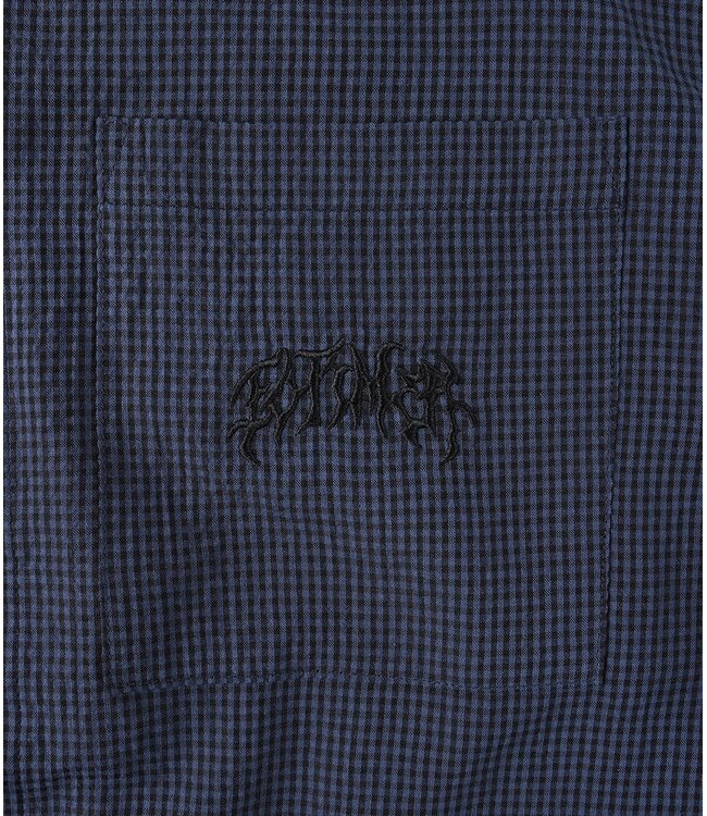 FORMER Vivian Check SS Shirt Navy