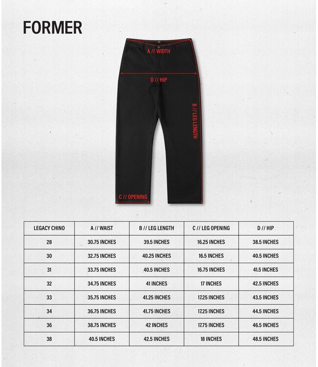 FORMER Legacy Chino Pant Black