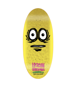 HEROIN SKATEBOARDS Lemonzilla Skateboard Deck 13.5" x 31.5"