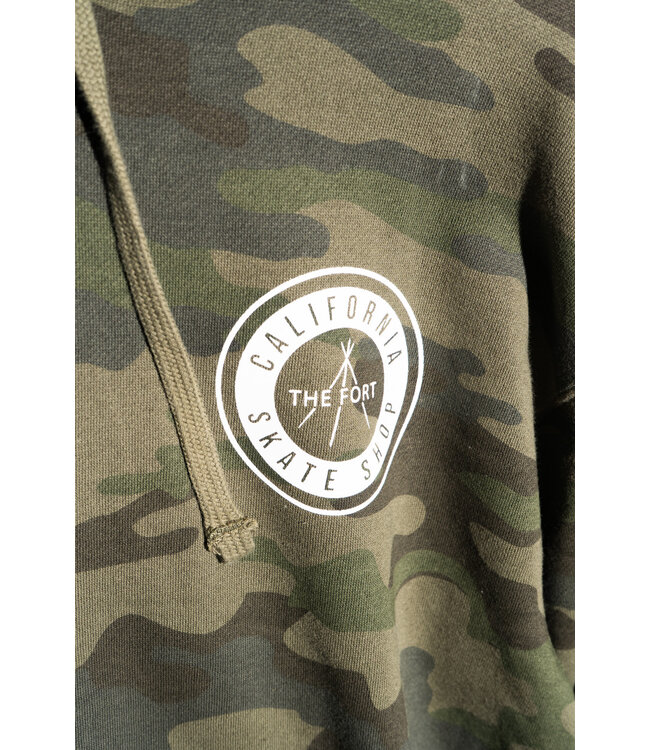THE FORT California Skateshop Hoodie Camo