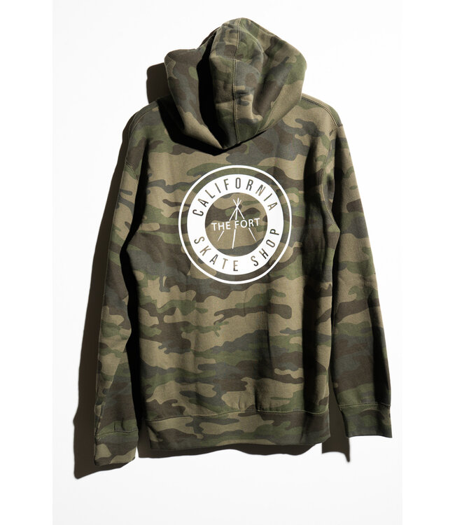 THE FORT California Skateshop Hoodie Camo