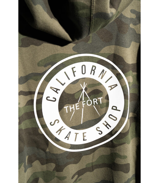THE FORT California Skateshop Hoodie Camo