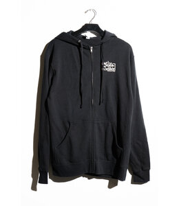 THE FORT Retro Logo Zip Up Hoodie Black