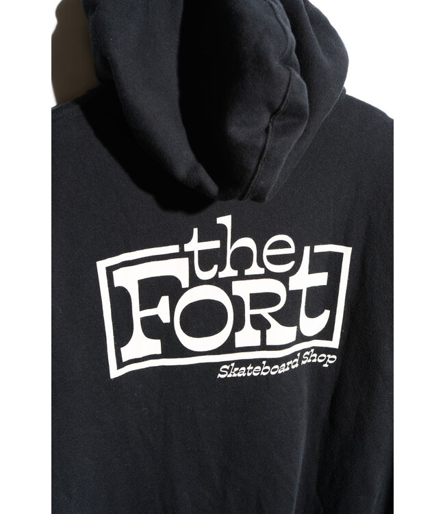 THE FORT Retro Logo Zip Up Hoodie Black