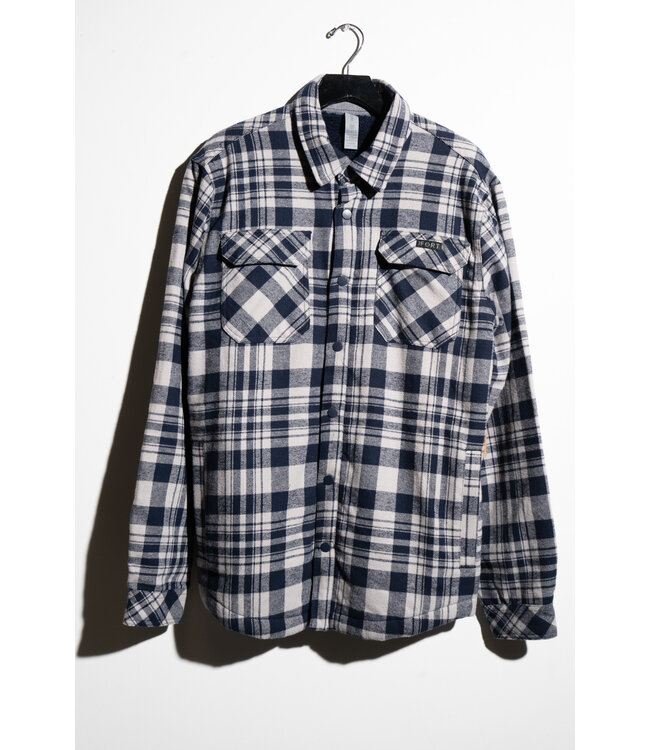 THE FORT Lines Heavyweight Flannel Blue