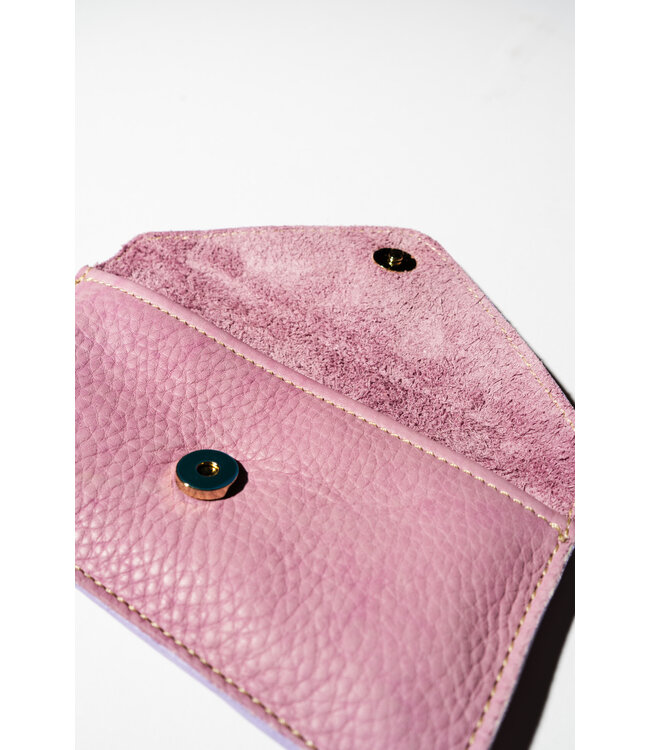 BIRDBONES x The Fort Handmade Bison Envelope Wallet Pink