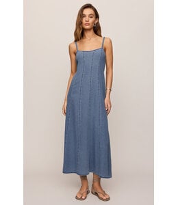 Z SUPPLY Leonora Indigo Midi Dress