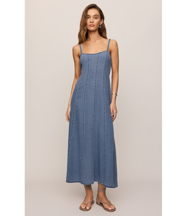 Z SUPPLY Leonora Indigo Midi Dress