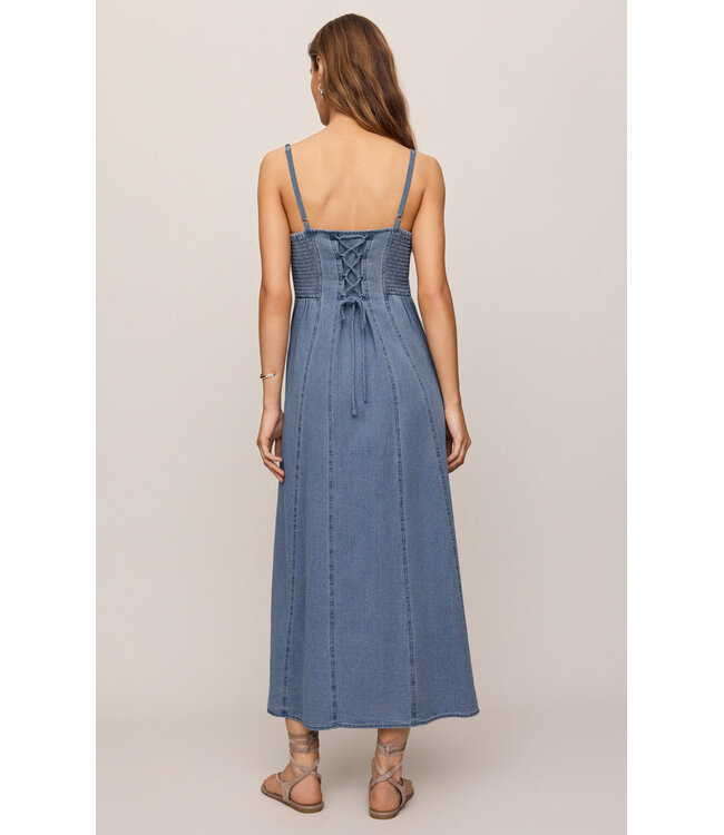 Z SUPPLY Leonora Indigo Midi Dress