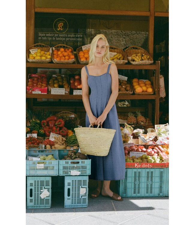 Z SUPPLY Leonora Indigo Midi Dress