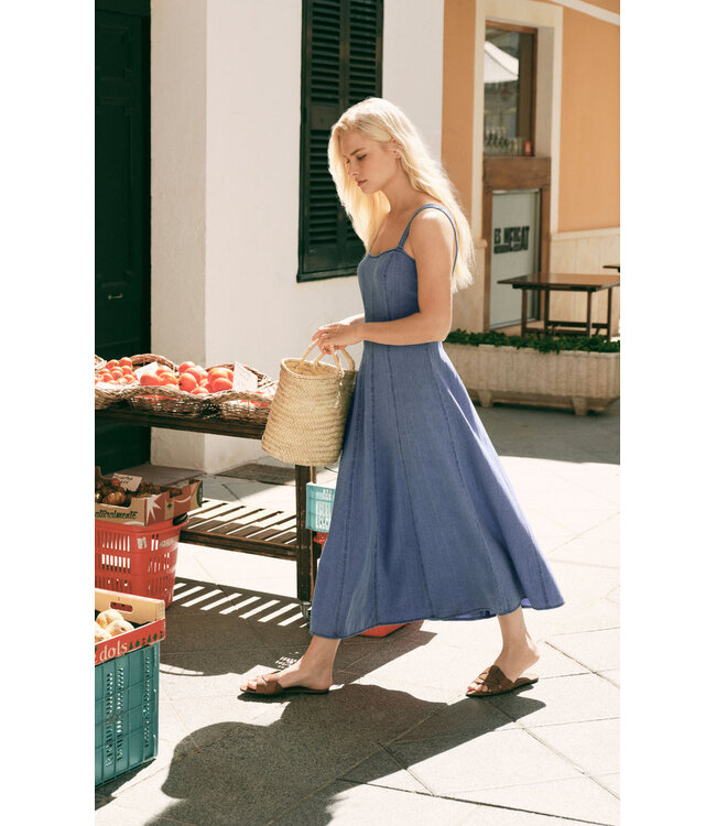 Z SUPPLY Leonora Indigo Midi Dress