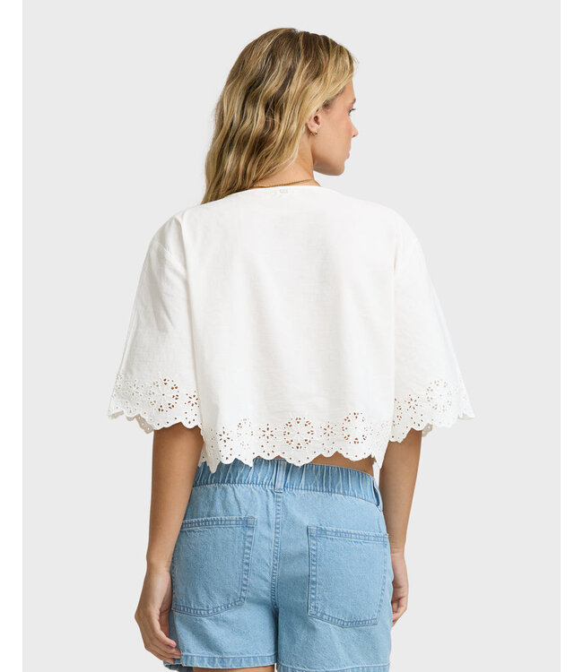 Billabong Light And Airy SS Woven Top White