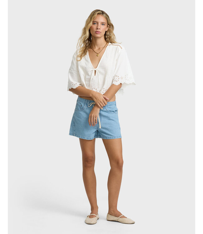 Billabong Light And Airy SS Woven Top White