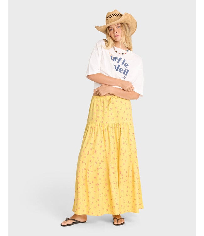 Billabong Sun Catcher Maxi Skirt Yellow