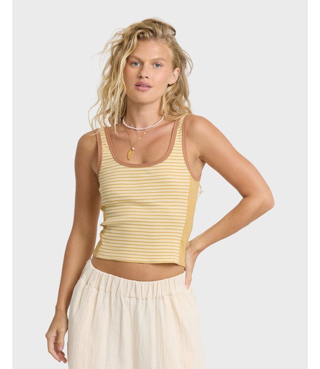Billabong Beach It Knit Tank Yellow