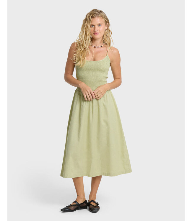 Billabong Hidden Cove Midi Dress Green