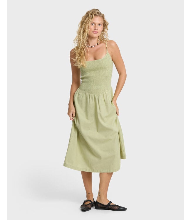 Billabong Hidden Cove Midi Dress Green