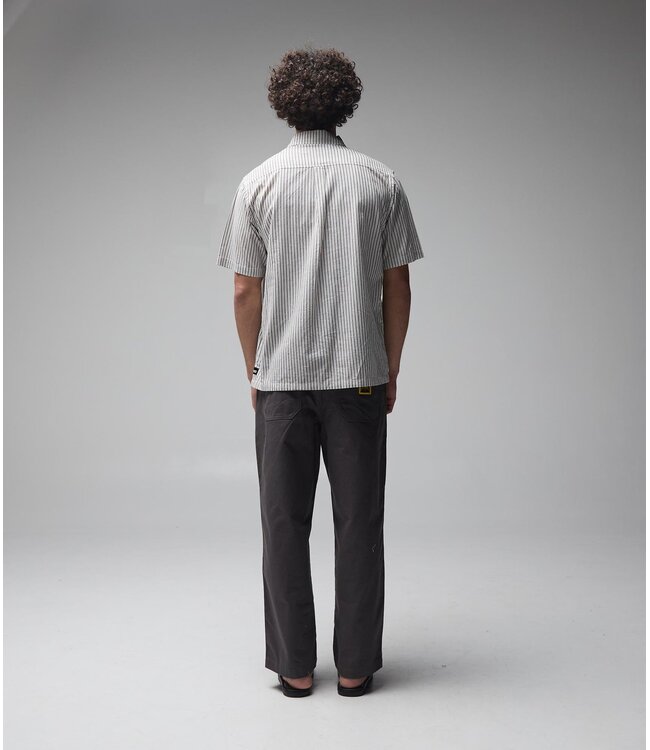 FORMER Reynolds Stripe SS Shirt Beige